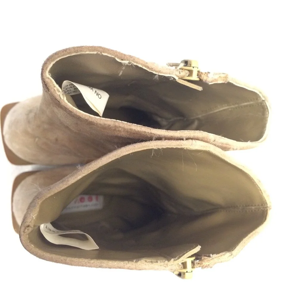 Suede Calf Hair Boots Shoes Women's Size 5.5 On‎ Your Feet 